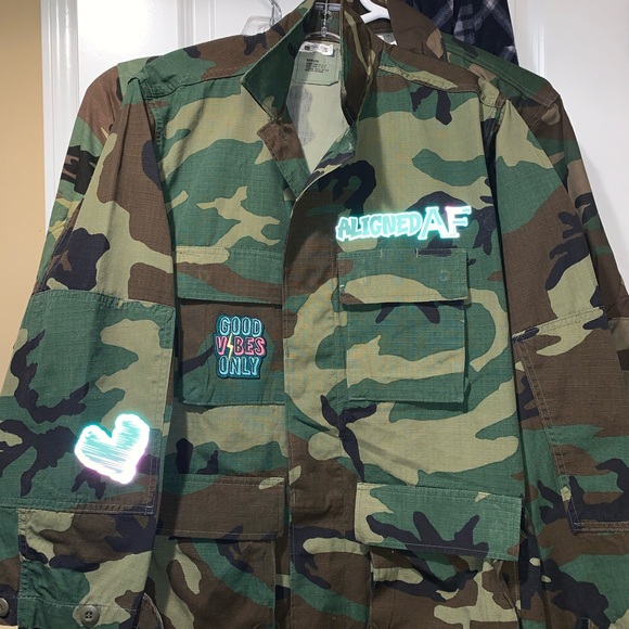 Aligned AF: Vintage Camo BDU Jacket 1-of-1 - Picture 2 of 9